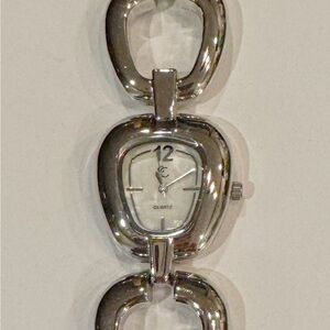 Silver Quartz Bracelet Watch